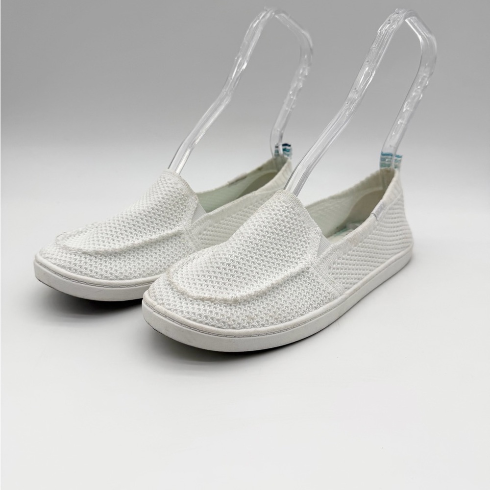 Roxy Minnow Knit Closed Casual Memory Foam Slip-on Comfort Shoes White Size 9 - Picture 3 of 8